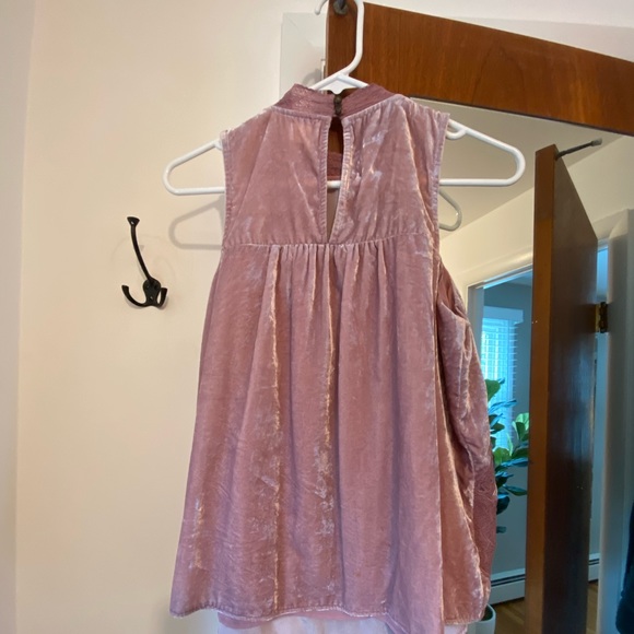 Velvet High Neck Top - Picture 2 of 3